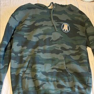 Barstool Camo Pullover Hoodie - Green Camo